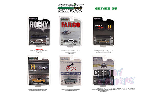 Greenlight - Hollywood Series 35 (1/64 scale diecast model car, Asstd.) 44950/48