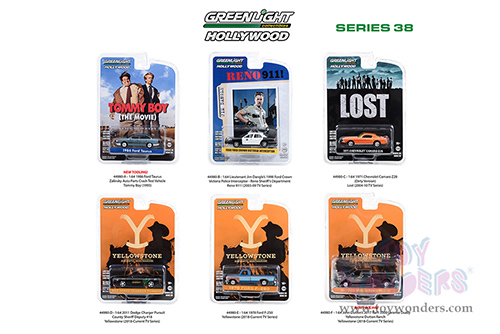 Greenlight - Hollywood Series 38 (1/64 scale diecast model car, Asstd.) 44980/48