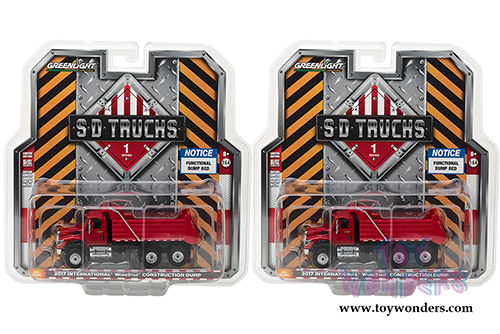 Greenlight - S.D. Trucks Series 1 | International&reg; WorkStar&reg; Construction Dump Truck (2017, 1/64 scale diecast model car, Red) 45010A/48