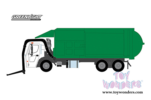 Greenlight - S.D. Trucks Series 6 | Mack&reg; LR Refuse Truck (2019, 1/64 scale diecast model car, White/Green) 45060C/48