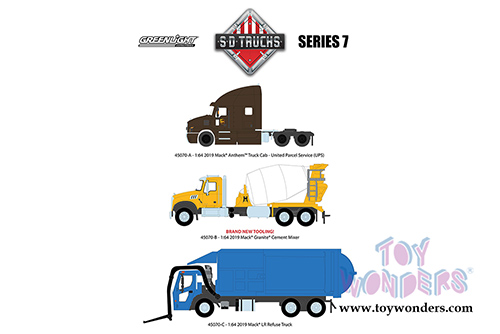 Greenlight - S.D. Trucks Series 7 (1/64 scale diecast model car, Asstd.) 45070/48