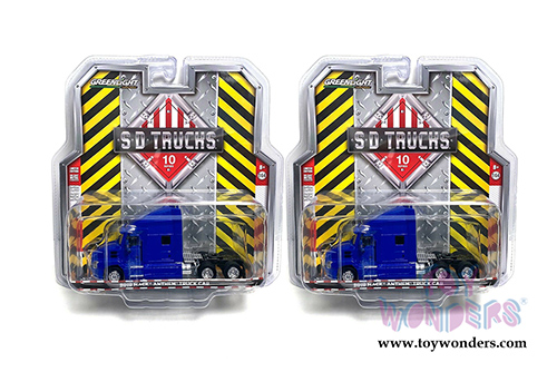 Greenlight - S.D. Trucks Series 10 | Mack&reg; Anthem&reg; Truck Cab (2019, 1/64 scale diecast model car, Cobalt Blue) 45100B/48