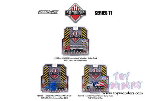 Greenlight - S.D. Trucks Series 11 (1/64 scale diecast model car, Asstd.) 45110/48