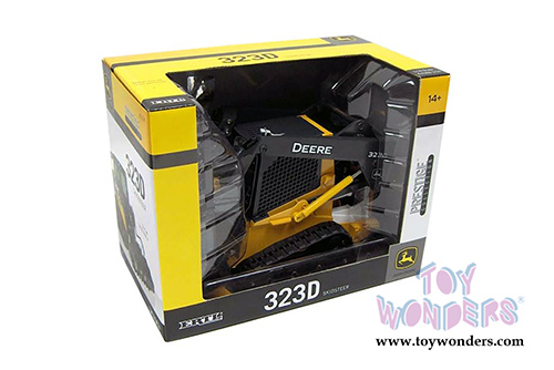Tomy ERTL Prestige John Deere - 323D Skid Steer (1/16 scale diecast model car, Yellow) 45124