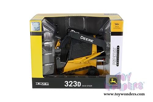 Tomy ERTL Prestige John Deere - 323D Skid Steer (1/16 scale diecast model car, Yellow) 45124