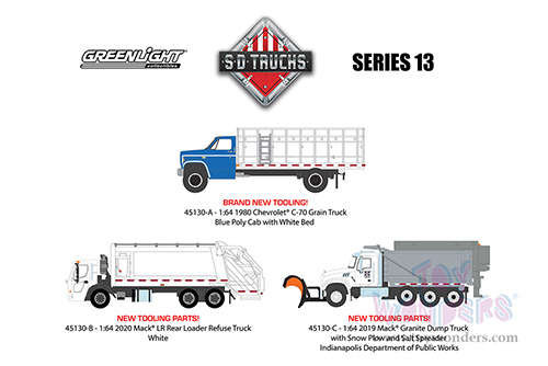 Greenlight - S.D. Trucks Series 13 (1/64 scale diecast model car, Asstd.) 45130/48