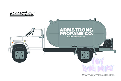 Greenlight - S.D. Trucks Series 14 | Chevrolet® C-60 Propane Truck "Armstrong Propane Co." (1982, 1/64 scale diecast model car, White/Silver) 45140B/48