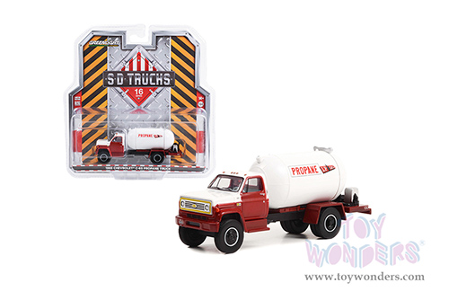Greenlight - S.D. Trucks Series 16 | Chevrolet&reg; C-65 Propane Truck "LP Gas" (1985, 1/64 scale diecast model car, Red/White) 45160A/48