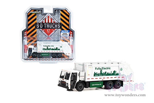 Greenlight - S.D. Trucks Series 17 | Mack&reg; LR Electric Rear Loader Refuse Truck "New York City Department of Sanitation (DSNY) Fully Electric" (2021, 1/64 scale diecast model car, White) 45170C/48