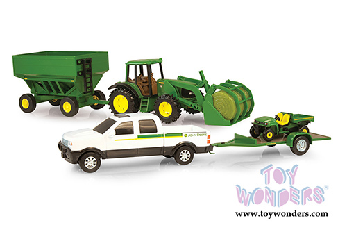 Tomy John Deere - John Deere Mega Hauling Set Assortment (Hard plastic and diecast model car, Asstd.) 45363