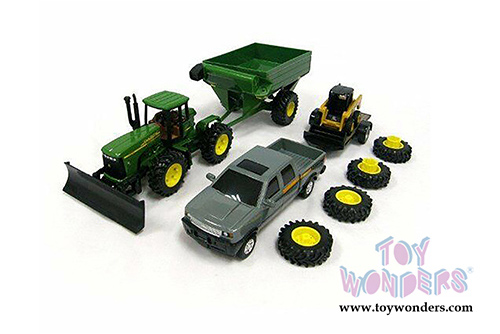 Tomy John Deere - John Deere Mega Hauling Set Assortment (Hard plastic and diecast model car, Asstd.) 45363