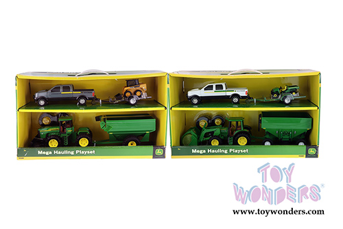 Tomy John Deere - John Deere Mega Hauling Set Assortment (Hard plastic and diecast model car, Asstd.) 45363