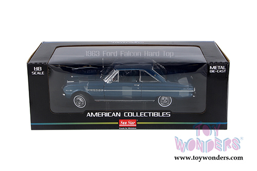 Sun Star USA - Ford Falcon Hardtop (1963, 1/18 scale diecast model car, Oxford Blue) 4543