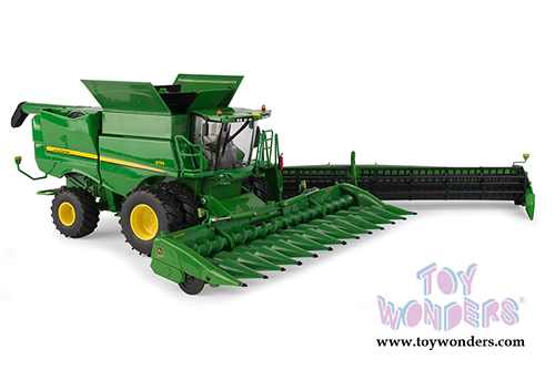 Tomy ERTL Prestige Collection - John Deere S790 Combine w/Duals, and Grain & Corn Heads (1/32 scale diecast model car, Green) 45617