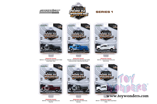 Greenlight - Dually Drivers Series 1 (1/64 scale diecast model car, Asstd.) 46010/48