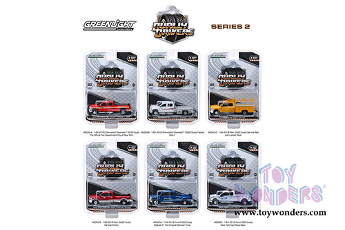 Greenlight - Dually Drivers Series 2 (1/64 scale diecast model car, Asstd.) 46020/48