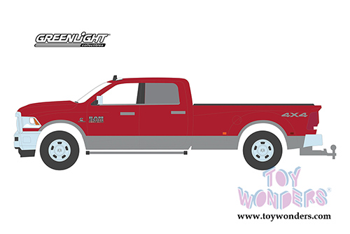 Greenlight - Dually Drivers Series 2 | Dodge Ram 3500 Dually Big Horn Pickup Truck Harvest Edition (2018, 1/64 scale diecast model car, Red) 46020D/48