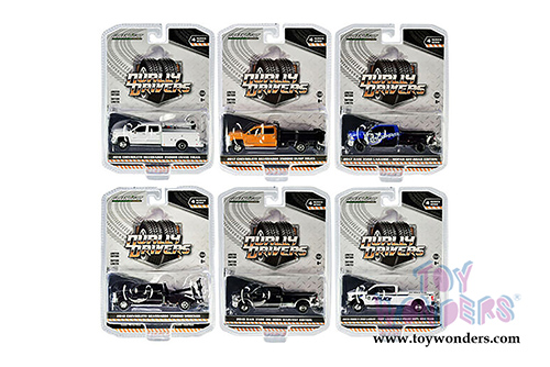 Greenlight - Dually Drivers Series 4 (1/64 scale diecast model car, Asstd.) 46040/6