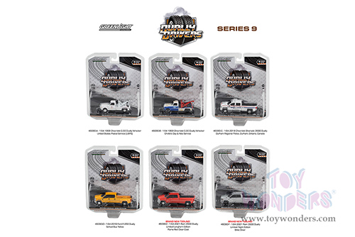 Greenlight - Dually Drivers Series 9 (1/64 scale diecast model car, Asstd.) 46090/48