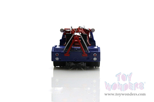 Greenlight - Dually Drivers Series 10 | Chevrolet&reg; C-30 Dually Wrecker Truck - Standard Oil Company Roadside Service 24 Hour (1969, 1/64 scale diecast model car, Dark Blue) 46100A/48