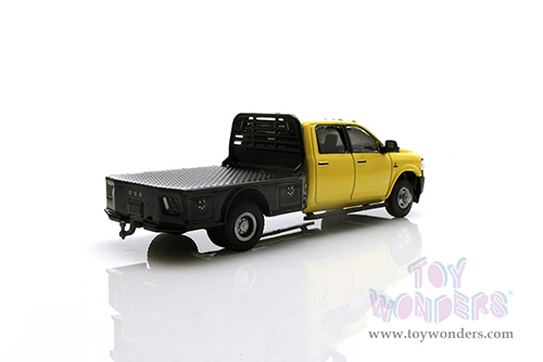 Greenlight - Dually Drivers Series 10 | Ram 3500 Tradesman Dually Flatbed Truck Construction (2020, 1/64 scale diecast model car, Yellow and Black) 46100F/48