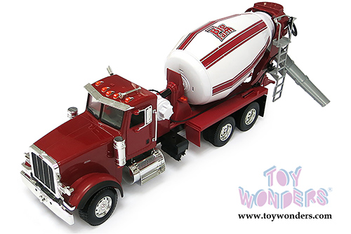 Tomy ERTL Big Farm - Peterbilt Model 367 Cement Mixer Tractor (1/16 scale sturdy plastic model car, Red) 46210A