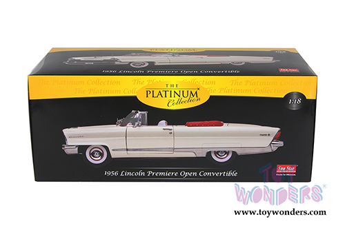 Sun Star Platinum - Lincoln Premiere Open Convertible (1956, 1/18 scale diecast model car, Starmist White) 4655