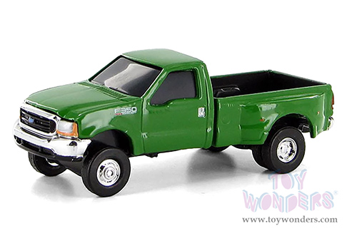 Tomy ERTL - Ford 350 Pickup (1/64 scale die cast model car, Green and White) 46582C