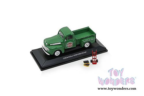 Motor City Coca-Cola - Ford F1 Pick Up (1948, 1/43 scale diecast model car, Green) 467431
