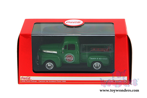 Motor City Coca-Cola - Ford F1 Pick Up (1948, 1/43 scale diecast model car, Green) 467431