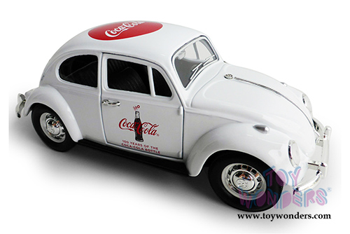 Motor City Coca-Cola - 100 Years - Classic Volkswagen Beetle Hard Top (1/24 scale diecast model car,  White) 478966