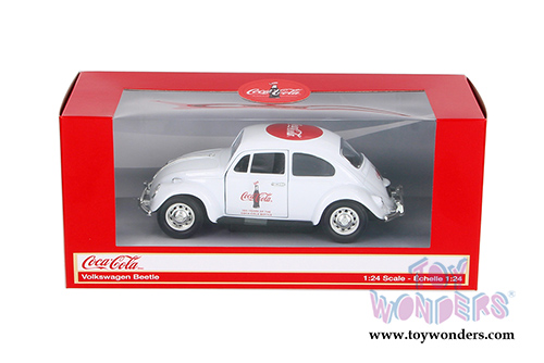 Motor City Coca-Cola - 100 Years - Classic Volkswagen Beetle Hard Top (1/24 scale diecast model car,  White) 478966