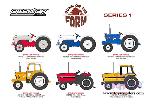 Greenlight - Down on the Farm Series 1 (1/64 scale diecast model car, Asstd.) 48010/48