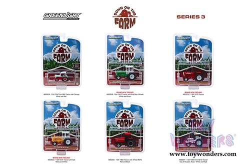 Greenlight - Down on the Farm Series 3 (1/64 scale diecast model car, Asstd.) 48030/48