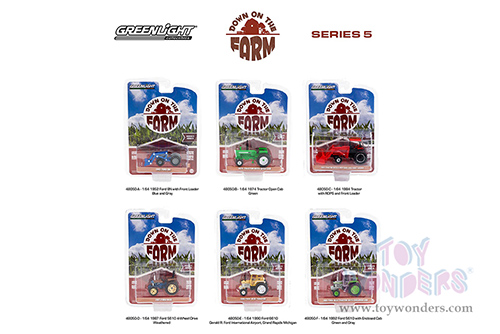 Greenlight - Down on the Farm Series 5 (1/64 scale diecast model car, Asstd.) 48050/48