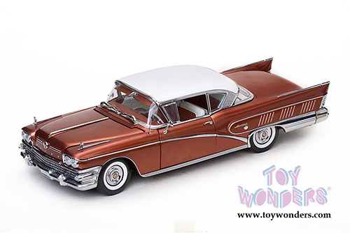 Sun Star Platinum - Buick Limited Riviera Coupe Hard Top (1958, 1/18 scale diecast model car, Glacier White/Garnet Red) 4806
