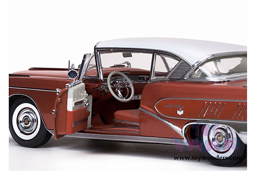 Sun Star Platinum - Buick Limited Riviera Coupe Hard Top (1958, 1/18 scale diecast model car, Glacier White/Garnet Red) 4806