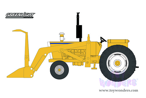 Greenlight - Down on the Farm Series 6 | Tractor with Front Loader (1972, 1/64 scale diecast model car, Yellow) 48060B/48
