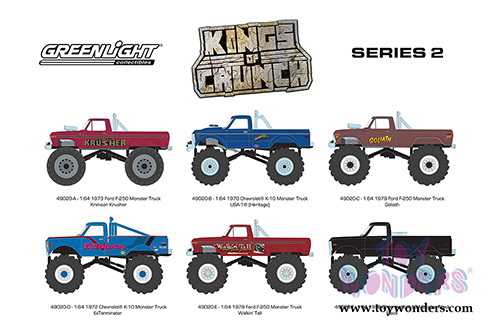 Greenlight - Kings of Crunch Series 2 (1/64 scale diecast model car, Asstd.) 49020/48