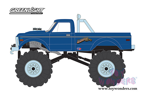Greenlight - Kings of Crunch Series 2 | Chevrolet&reg; K-10 Monster Truck - USA-1&reg; (Heritage) (1970, 1/64 scale diecast model car, Blue) 49020B/48