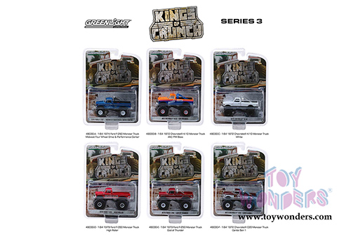 Greenlight - Kings of Crunch Series 3 (1/64 scale diecast model car, Asstd.) 49030/48