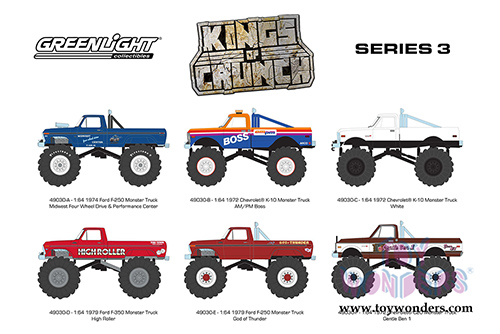 Greenlight - Kings of Crunch Series 3 (1/64 scale diecast model car, Asstd.) 49030/48