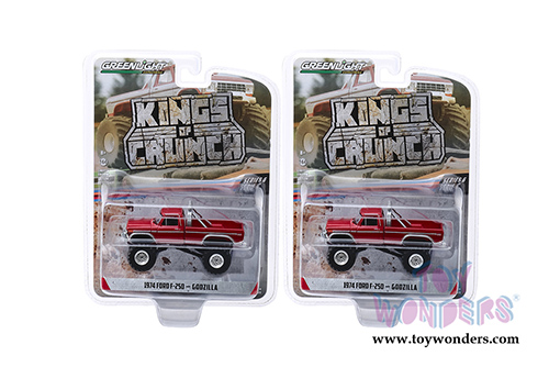 Greenlight - Kings of Crunch Series 6 | Ford F-250 Monster Truck - Godzilla (1974, 1/64 scale diecast model car, Red) 49060E/48
