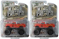 Greenlight - Kings of Crunch Series 8 | Chevrolet® K-10 Monster Truck - Superwrecker (1968, 1/64 scale diecast model car, Red) 49080A/48