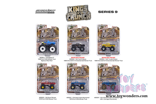 Greenlight - Kings of Crunch Series 9 (1/64 scale diecast model car, Asstd.) 49090/48