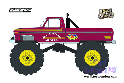 Greenlight - Kings of Crunch Series 9 | Ford F-250 Monster Truck - Super Monster (1979, 1/64 scale diecast model car, Red) 49090D/48