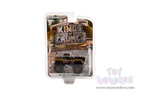 Greenlight - Kings of Crunch Series 10 | Ford F-250 Monster Truck with Bed Cover - War Master (1979, 1/64 scale diecast model car, Brown) 49100B/48