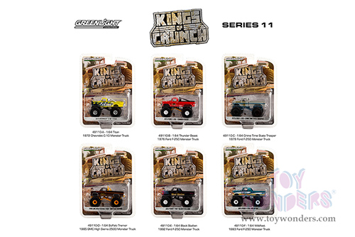 Greenlight - Kings of Crunch Series 11 (1/64 scale diecast model car, Asstd.) 49110/48