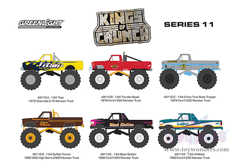 Greenlight - Kings of Crunch Series 11 (1/64 scale diecast model car, Asstd.) 49110/48