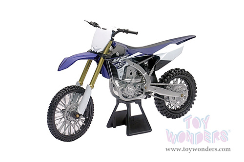 New Ray - Yamaha YZ450F Dirt Bike (2017, 1/6 scale diecast model bike, White/Blue) 49643